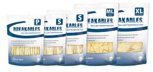 Breakables Clenz-a-dent Rawhide Chews